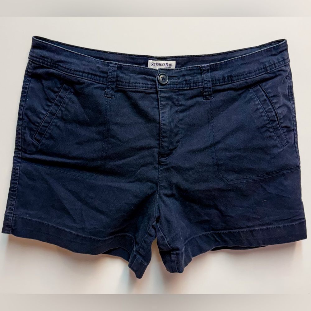St. John's Bay Dark Navy Casual Women's Shorts